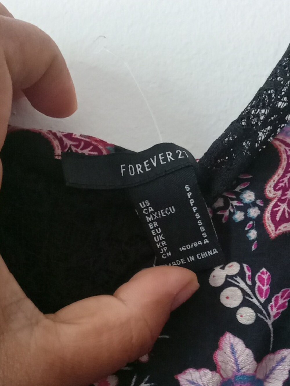 Forever 21 Black Floral Lace-Trim Maxi Slip Dress - Picture 4 of 4